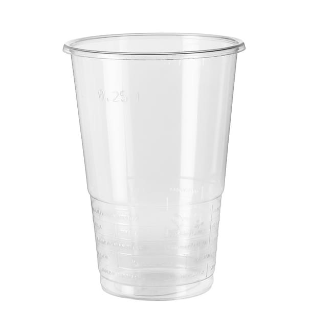 VASO PLASTICO TRANSPARENTE 330 CC PP  (Caja 2500 uds)